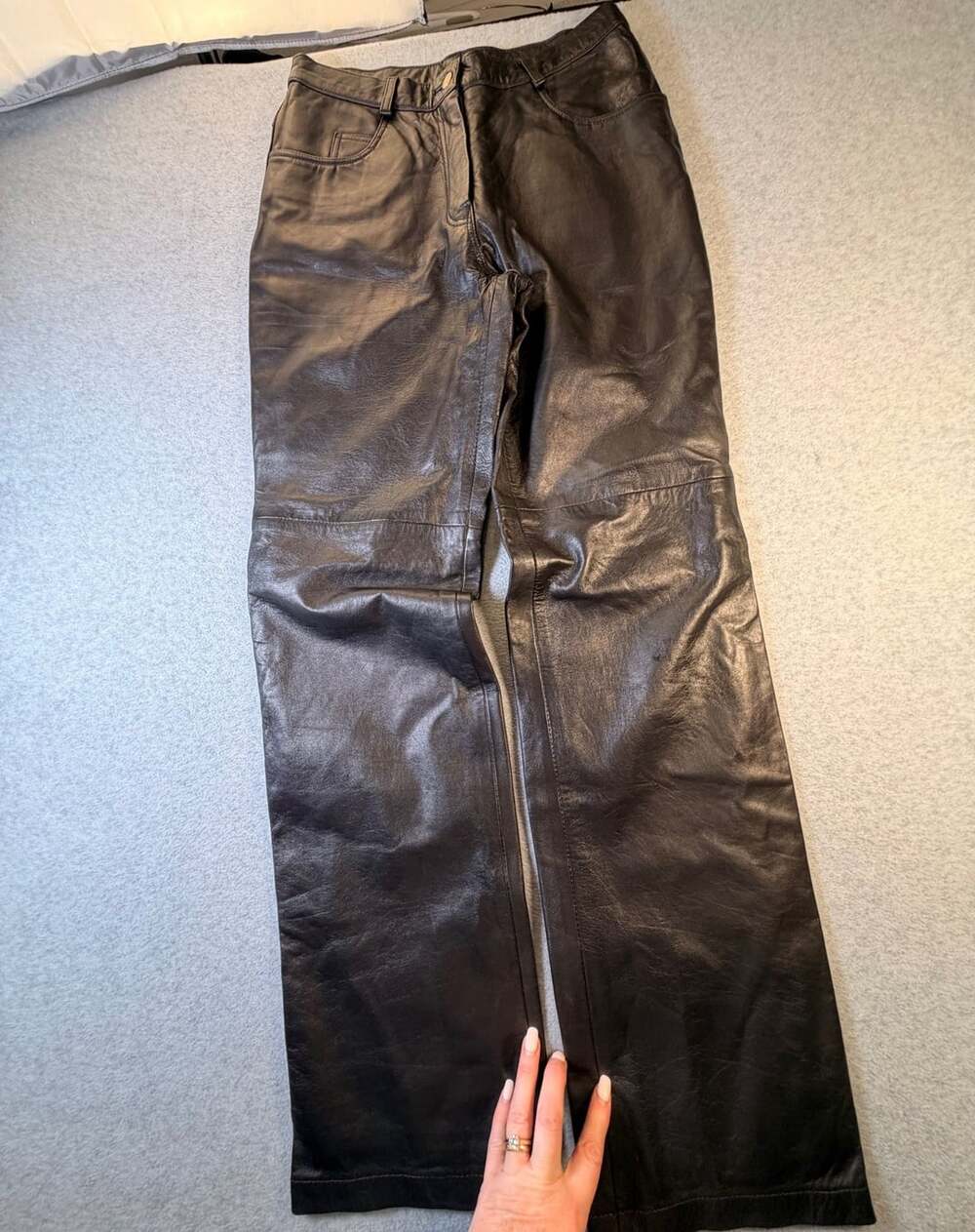 just us Leather Pants Size 12 Black